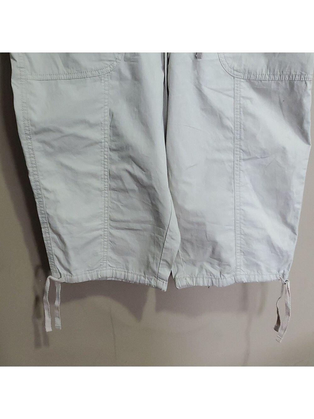 My Style Beige Casual Capris Shorts Size Large - Picture 3 of 6